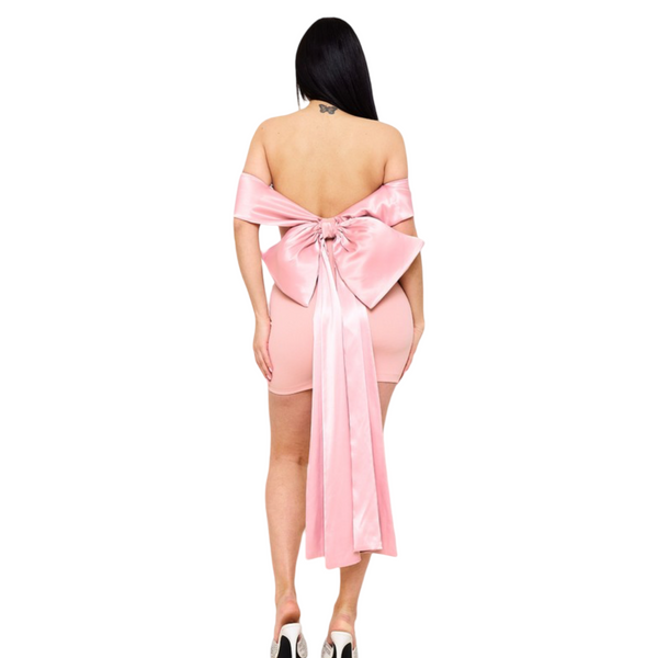 Gorgeous Mini dress with satin bow detail