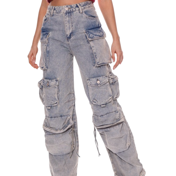 Denim Cargo jeans y2k women’s pants