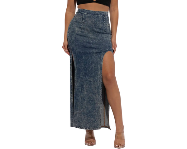 2 slits maxi skirt