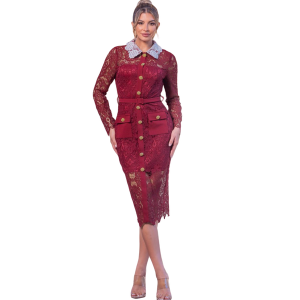 Old money Floral eyelets midi dress