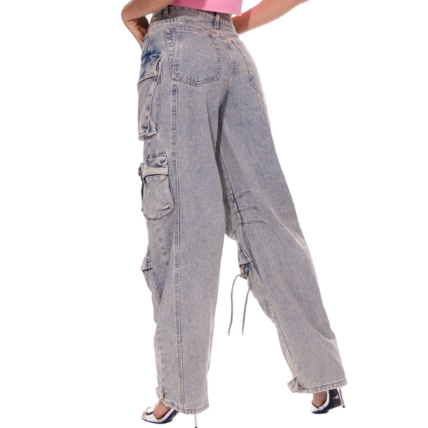 Denim Cargo jeans y2k women’s pants