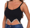 Sleeveless crop tops