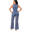 Lace jumpsuit cut out waist