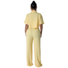 Ribbed Two piece set Cropped top and pants set