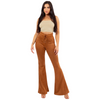 Trendy Faux Suede flared go out pants
