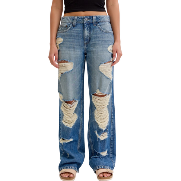Cello low rise baggy jeans 100%cotton(inseam32”)
