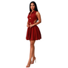 (Get one size up)Gorgeous little dress gold buttons casual