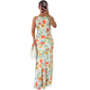 The perfect floral maxi dress halter neck