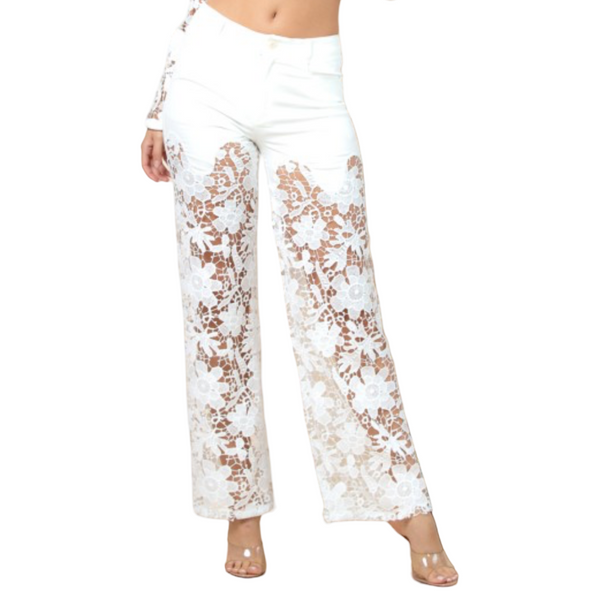 No stretch(Get one size up) Lace pants new style boho pants