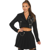 Pleated skirt and jacket set