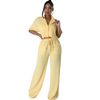 Ribbed Two piece set Cropped top and pants set