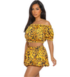 Lovely lady Leopard bubble skirt sets