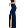 Navy Sparkly maxi bodycon dress womenswear