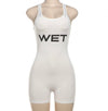 Ivory wet romper y2k for women