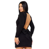 Glittery open back blazer dress