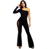 Glam One sleeve fancy jumpsuit