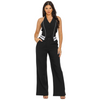 Collar jumpsuit (black and white)