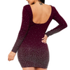 All over rhinestones mini dress