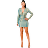 Teal gold high maintenance dress