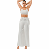 High stretch wide leg Pearl and rhinestone floral embellishment jeans