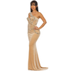 Feel like royalty velvet and rhinestones maxi dress