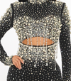 Glam pearly mini dress
