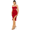 Glitter rhinestones underbust midi dress