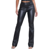 Metallic bootcut pants