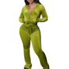 (Tall women friendly)Velour sets for tall women,long flared pants