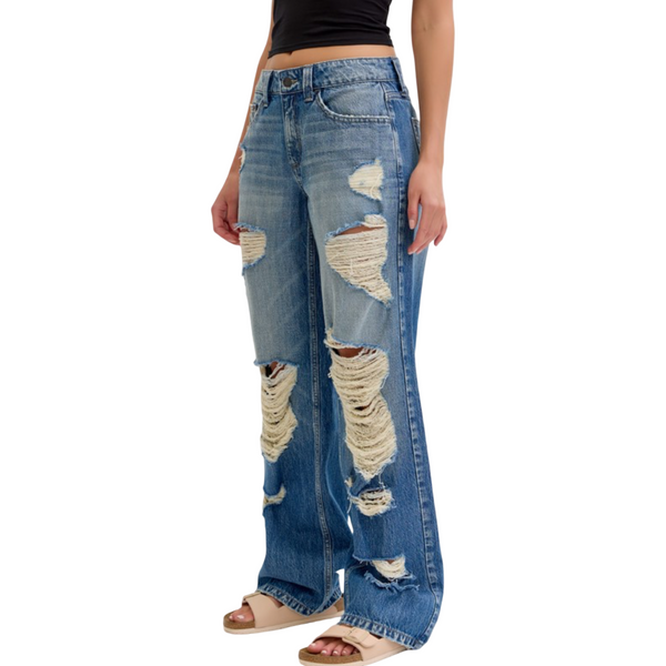 Cello low rise baggy jeans 100%cotton(inseam32”)