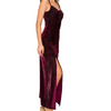 Glitter on velvet maxi dress