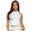 Sleeveless ivory top