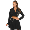 Pleated skirt and jacket set