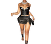 Leather skirt set womenswear